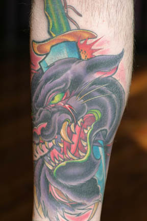 Eric Merrill - panther. Leave Comment. Tattoos