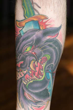 Tattoo Galleries: panther  Tattoo Design