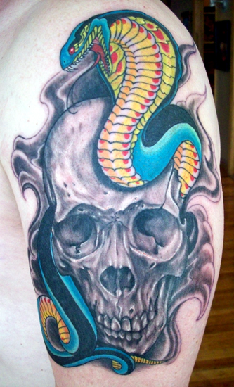 Julio Rodriguez skull and snake Leave Comment Tattoos