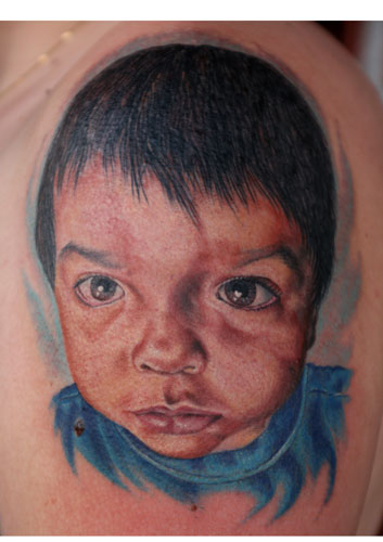 Jesso - Baby Portrait Tattoo