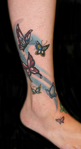 Keyword Galleries: Color Tattoos, Nature Animal Butterfly Tattoos