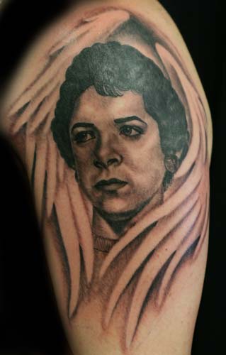 Keyword Galleries: Black and Gray Tattoos, Portrait Tattoos, 