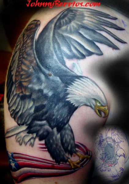 eagles tattoos. Johnny Berrios - eagle