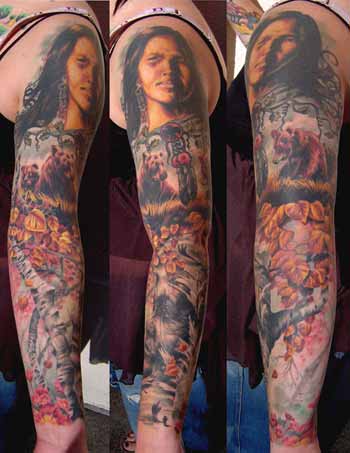 Tattoos Minnesota native american tattoo sleeve