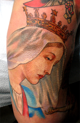 < previous | next > Looking for unique Tattoos? Virgin Mary