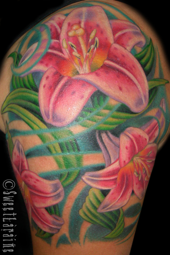 stargazer lily tattoo | Gallery Best Tattoo