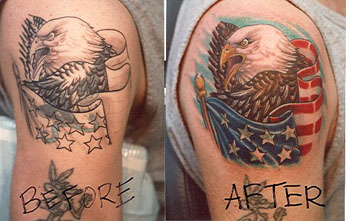 Looking for unique Patriotic tattoos Tattoos? eagle cover up